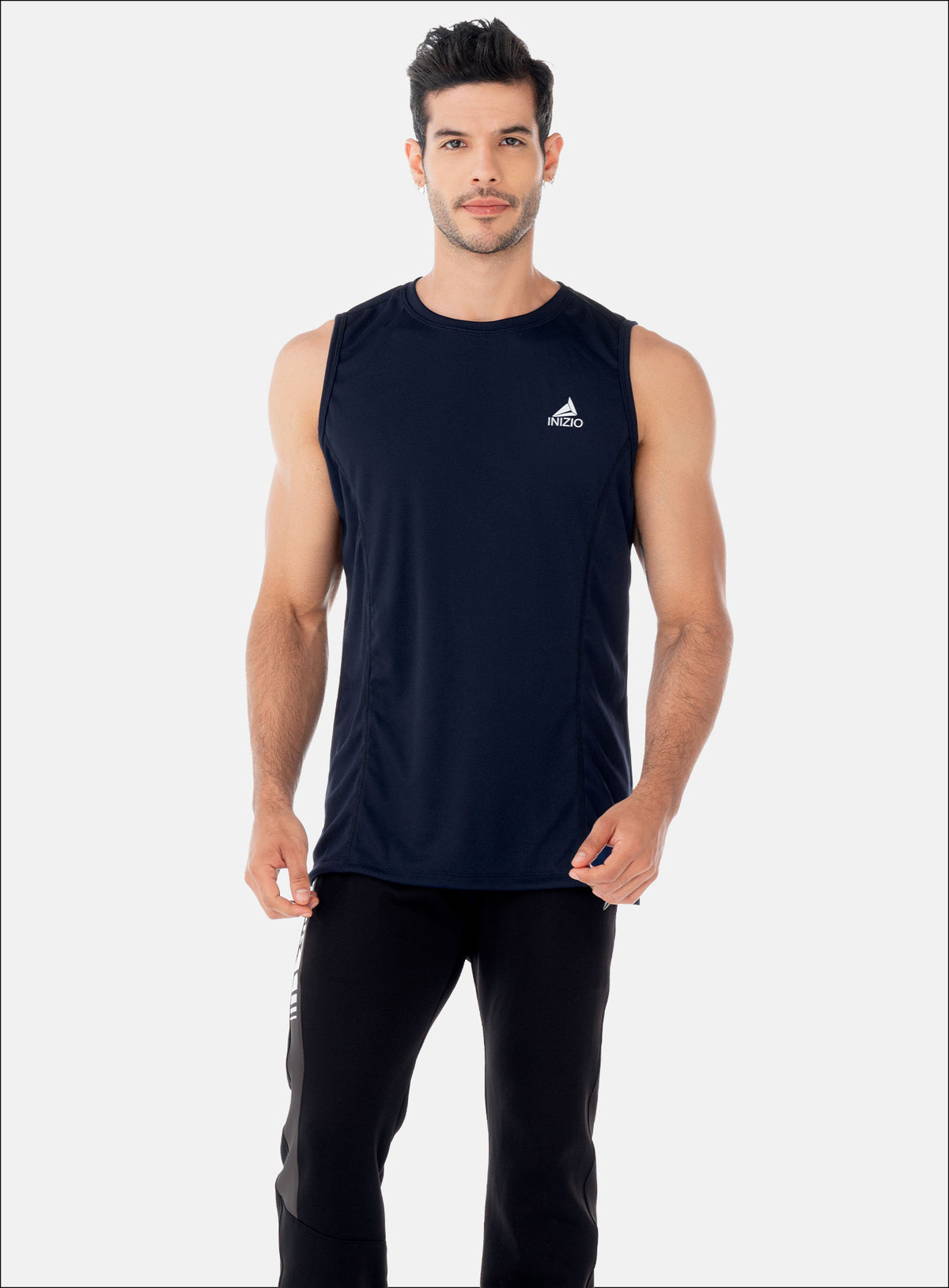 Camisilla deportiva color azul para mujer, marca INIZIO, referencia 86476, vista frontal. Compra al por mayor en int.babalu.com.co en USD.