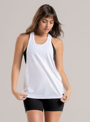 Camisilla deportiva color blanco para mujer, marca BABALÚ, referencia 115163, vista frontal. Compra al por mayor en int.babalu.com.co en USD.