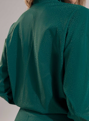 Chaqueta deportiva color azul para mujer, marca BABALÚ, referencia 112323, vista trasera. Compra al por mayor en int.babalu.com.co en USD.