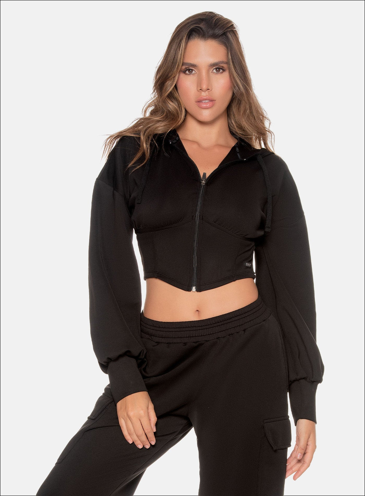 Chaqueta deportiva para mujer, marca BABALÚ, referencia 109553, vista detalle. Compra al por mayor en int.babalu.com.co en USD.