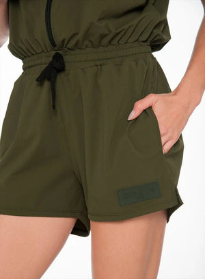 Enterizo casual color verde para mujer, marca BABALÚ, referencia 111183, vista detalle. Compra al por mayor en int.babalu.com.co en USD.