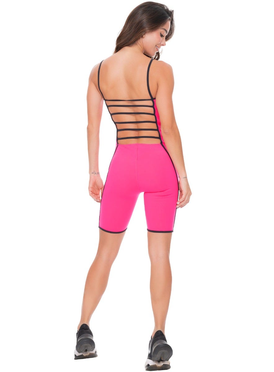 Enterizo deportivo para mujer, marca BABALÚ, referencia 102533, vista detalle. Compra al por mayor en int.babalu.com.co en USD.