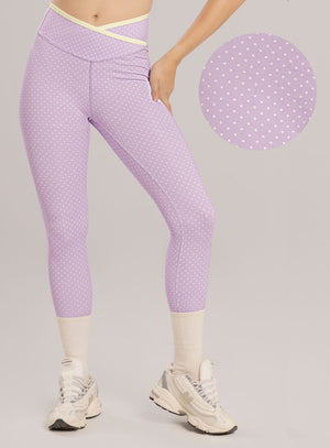 Leggins deportivo color lila baby para mujer, marca BABALÚ, referencia 115803, vista frontal. Compra al por mayor en int.babalu.com.co en USD.