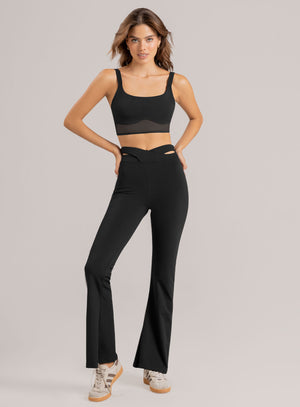 Leggins deportivo color negro para mujer, marca BABALÚ, referencia 114883, vista frontal. Compra al por mayor en int.babalu.com.co en USD.