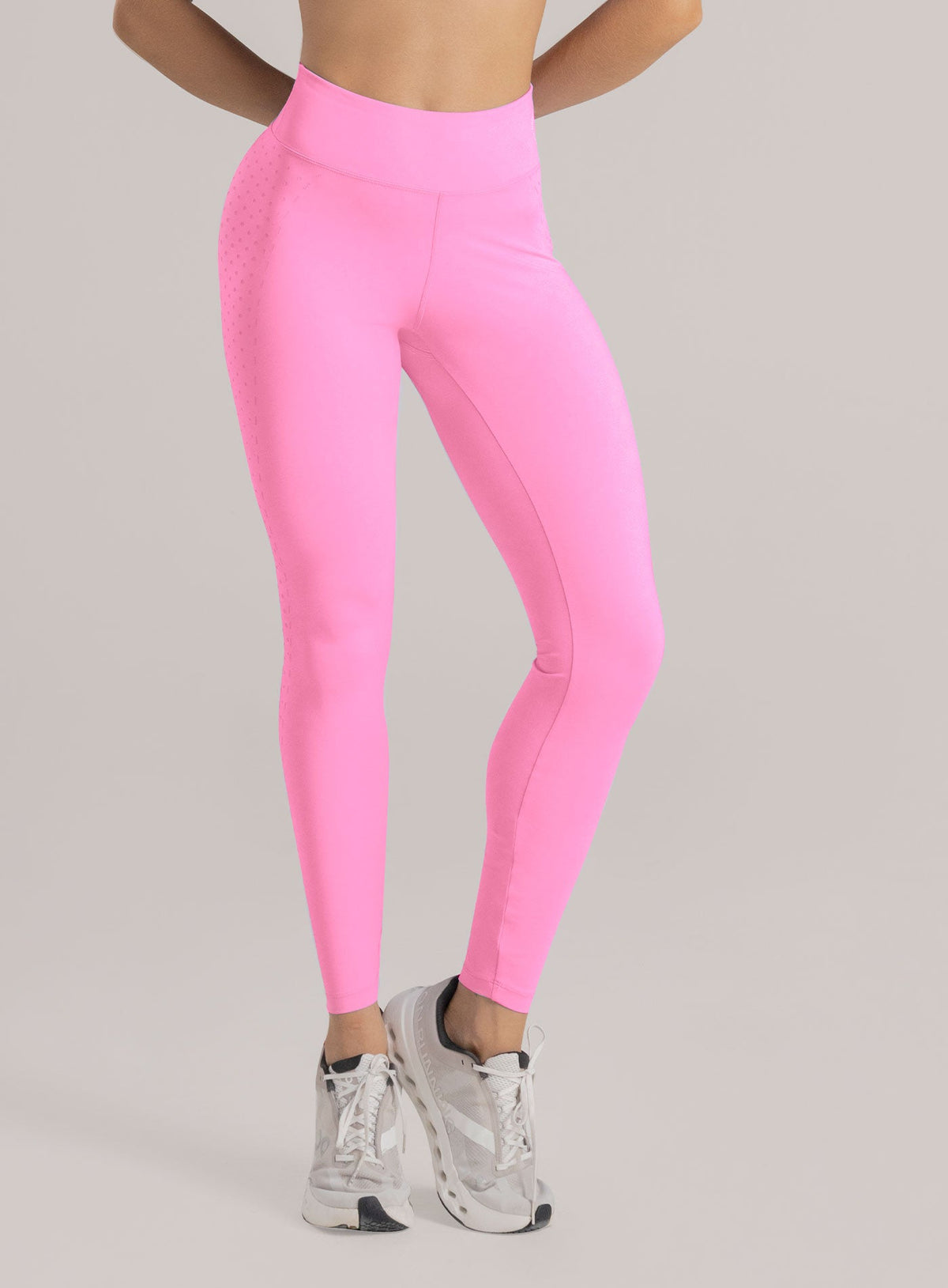 Leggins deportivo color rosado para mujer, marca BABALÚ, referencia 113263, vista frontal. Compra al por mayor en int.babalu.com.co en USD.