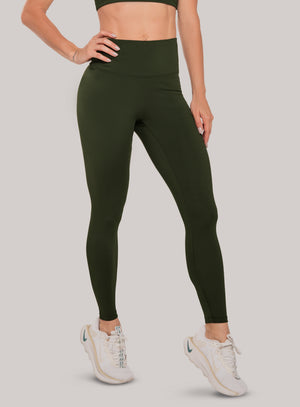 Leggins deportivo color verde para mujer, marca BABALÚ, referencia 114823, vista frontal. Compra al por mayor en int.babalu.com.co en USD.