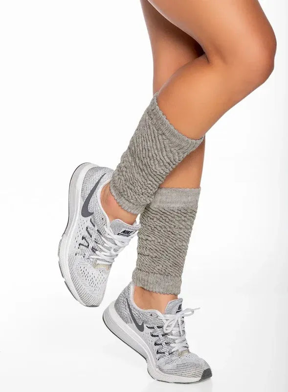 Media deportiva color gris para mujer, marca BABALÚ, referencia 1123, vista frontal. Compra al por mayor en int.babalu.com.co en USD.