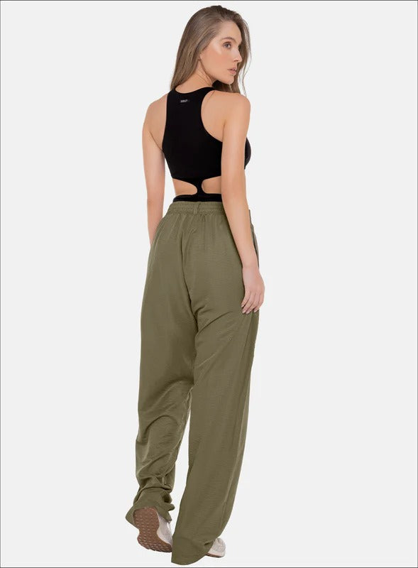 Pantalon casual color negro para mujer, marca BABALÚ, referencia 112173, vista trasera. Compra al por mayor en int.babalu.com.co en USD.