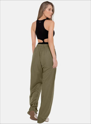Pantalon casual color negro para mujer, marca BABALÚ, referencia 112173, vista trasera. Compra al por mayor en int.babalu.com.co en USD.