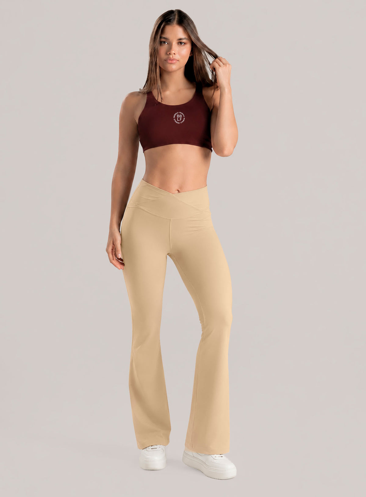 Pantalon tela color negro para mujer, marca BABALÚ, referencia 114673, vista frontal. Compra al por mayor en int.babalu.com.co en USD.