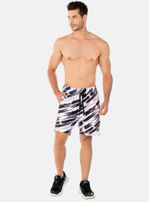 Pantaloneta deportiva color blanco para hombre, marca INIZIO, referencia 86326, vista frontal. Compra al por mayor en int.babalu.com.co en USD.