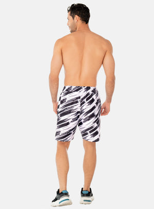 Pantaloneta deportiva color blanco para hombre, marca INIZIO, referencia 86326, vista trasera. Compra al por mayor en int.babalu.com.co en USD.