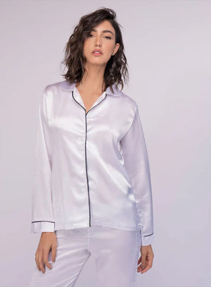 Pijama shiny para mujer, marca BABALÚ, referencia 198, vista detalle. Compra al por mayor en int.babalu.com.co en USD.