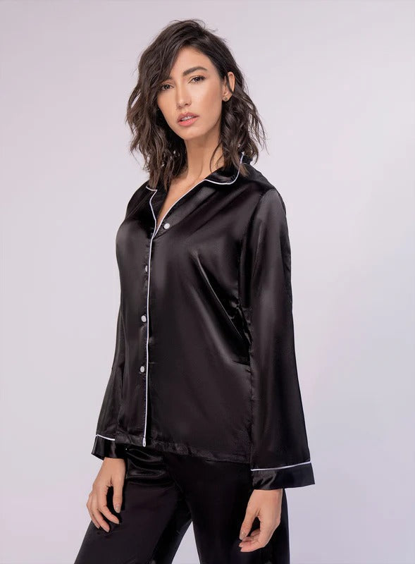 Pijama shiny para mujer, marca BABALÚ, referencia 198, vista detalle. Compra al por mayor en int.babalu.com.co en USD.