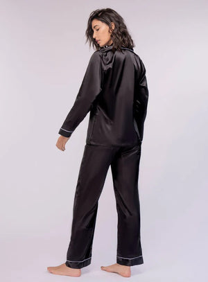 Pijama shiny para mujer, marca BABALÚ, referencia 198, vista detalle. Compra al por mayor en int.babalu.com.co en USD.