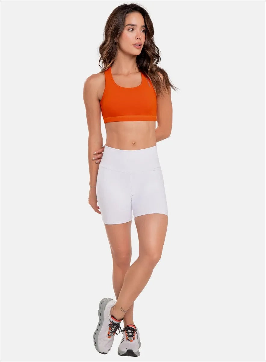 Short deportivo color blanco para mujer, marca BABALÚ, referencia 91513, vista frontal. Compra al por mayor en int.babalu.com.co en USD.
