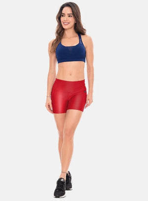 Short deportivo color rojo para mujer, marca BABALÚ, referencia 102643, vista frontal. Compra al por mayor en int.babalu.com.co en USD.
