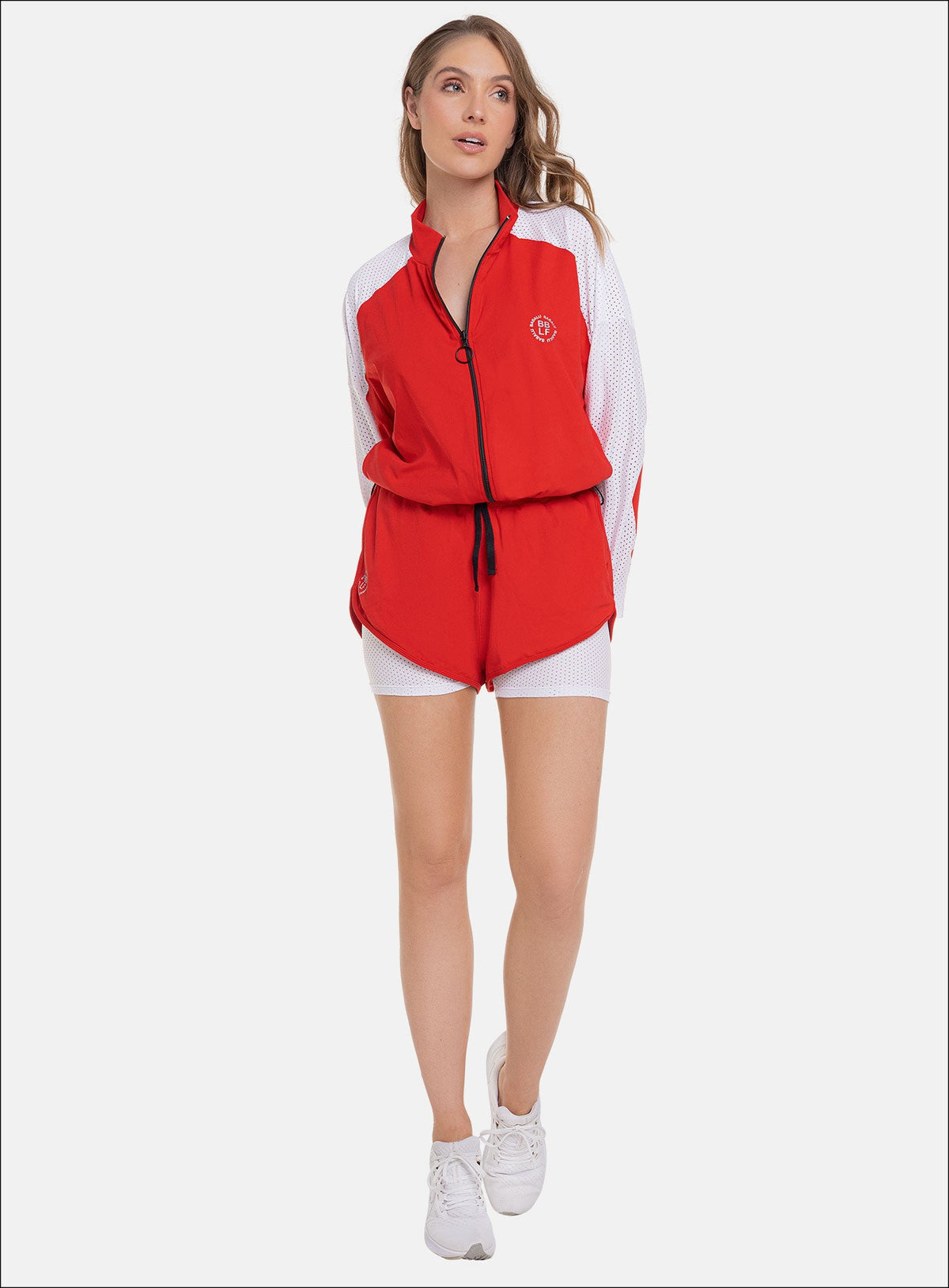 Short deportivo color rojo para mujer, marca BABALÚ, referencia 109143, vista frontal. Compra al por mayor en int.babalu.com.co en USD.