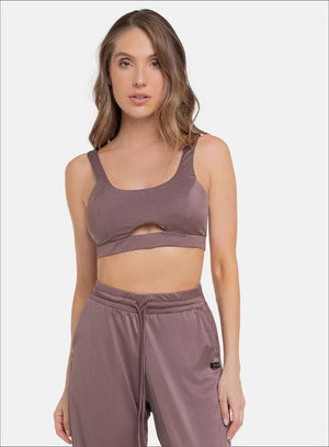 Top casual color mora leche para mujer, marca BABALÚ, referencia 112003, vista frontal. Compra al por mayor en int.babalu.com.co en USD.