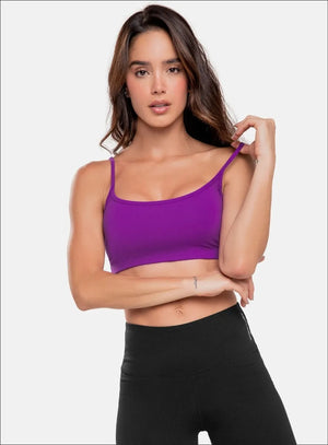 Top deportivo color azul para mujer, marca BABALÚ, referencia 15943, vista frontal. Compra al por mayor en int.babalu.com.co en USD.