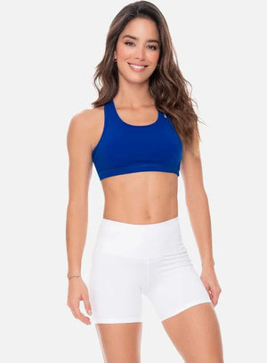 Top deportivo color blanco para mujer, marca BABALÚ, referencia 30053, vista frontal. Compra al por mayor en int.babalu.com.co en USD.