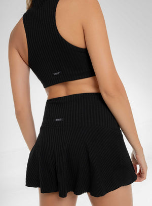Top deportivo color negro para mujer, marca BABALÚ, referencia 111673, vista trasera. Compra al por mayor en int.babalu.com.co en USD.
