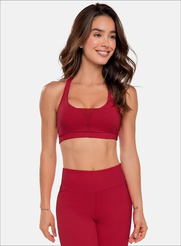 Top deportivo color negro para mujer, marca BABALÚ, referencia 32553, vista frontal. Compra al por mayor en int.babalu.com.co en USD.