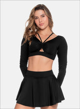 TOP DEPORTIVO MANGA LARGA, SUAVE AL TACTO CON RESORTE INTERNO QUE BRINDA MAYOR AJUSTE EN LA CINTURA.