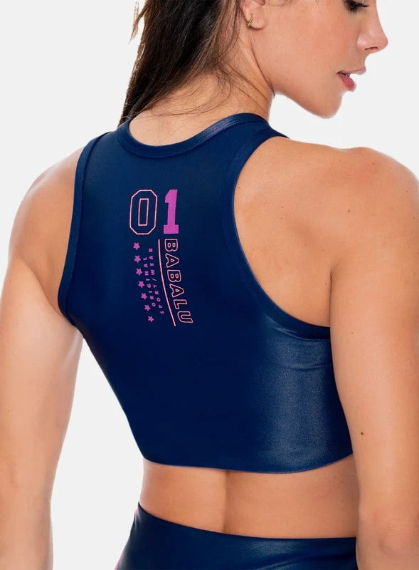 Top deportivo para mujer, marca BABALÚ, referencia 103243, vista detalle. Compra al por mayor en int.babalu.com.co en USD.