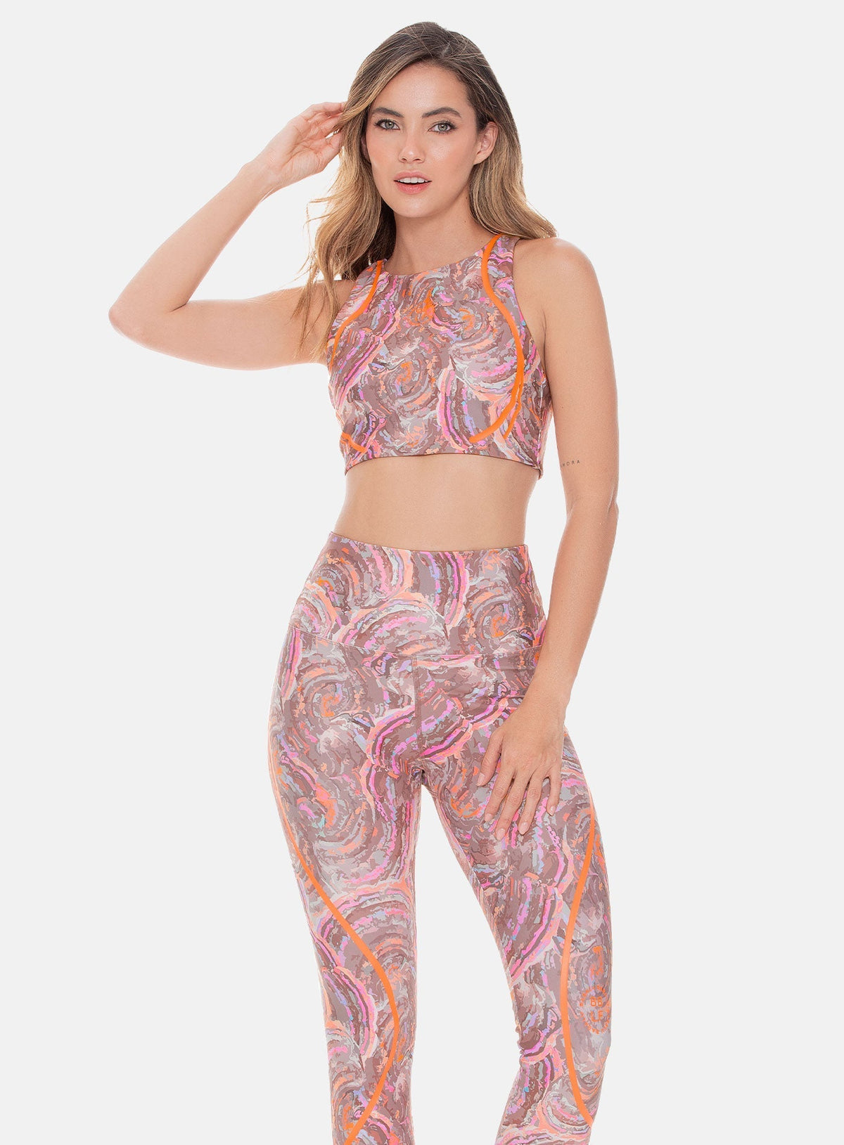 Top deportivo para mujer, marca BABALÚ, referencia 108543, vista frontal. Compra al por mayor en int.babalu.com.co en USD.