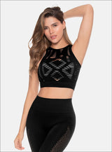 TOP DEPORTIVO MUJER POLIAMIDA SIN COSTURAS TALLA ÚNICA