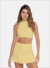 TOP DEPORTIVO CUELLO ALTO TELA RIB