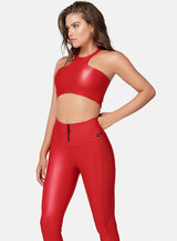 TOP DEPORTIVO MUJER  TELA APARIENCIA CUERO TALLA S - M