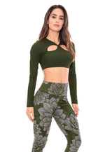 TOP DEPORTIVO MUJER POLIÉSTER MANGA LARGA CON ELÁSTICO INTERNO TALLA S - M - ¡PRECIO ESPECIAL!