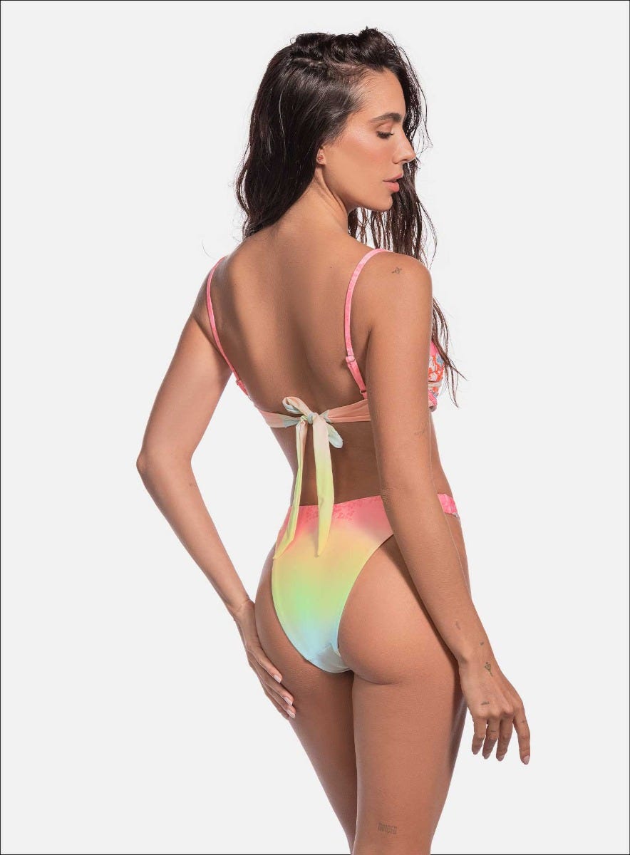 VESTIDO DE BAÑO DOS PIEZAS CON VARILLA - PRECIO ESPECIAL