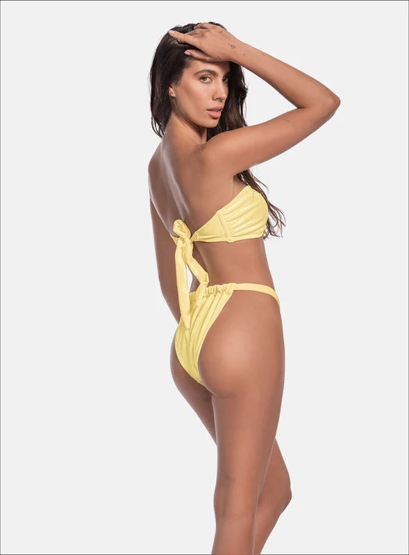 VESTIDO DE BAÑO DOS PIEZAS EFECTO VELVETIN